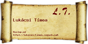 Lukácsi Tímea névjegykártya